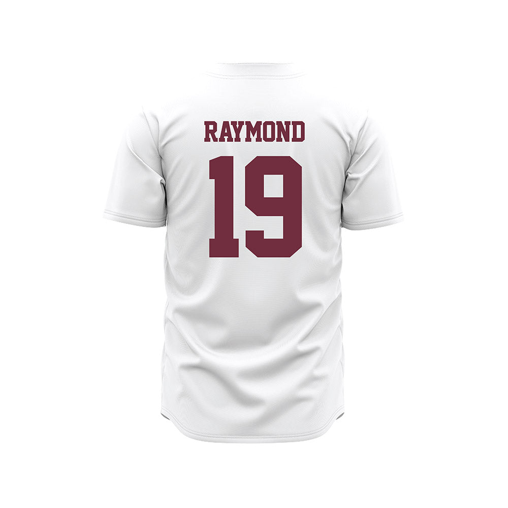 Mississippi State - NCAA Baseball : Andrew Raymond - White Pinstripes Jersey-1
