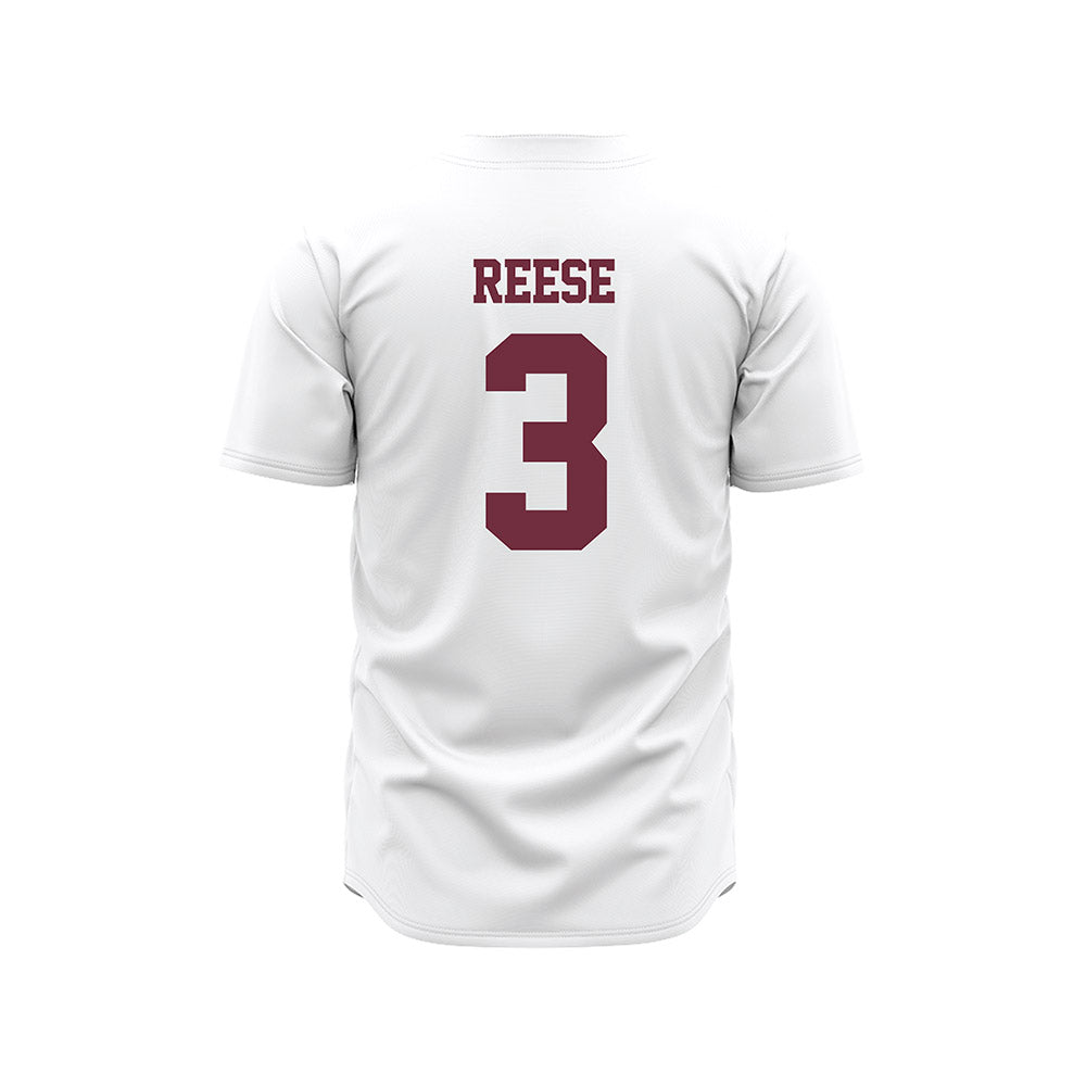 Mississippi State - NCAA Baseball : Ace Reese - White Pinstripes Jersey-1