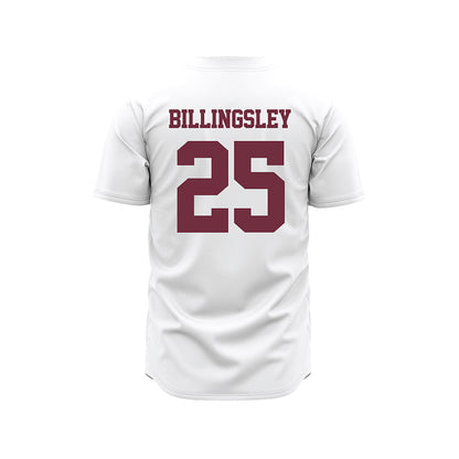 Mississippi State - NCAA Baseball : Chris Billingsley - White Pinstripes Jersey-1