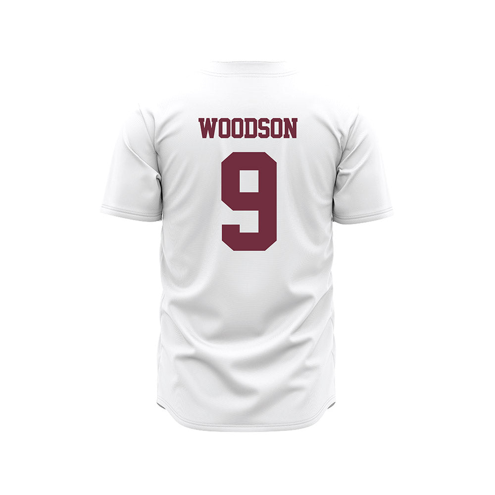 Mississippi State - NCAA Baseball : Ryder Woodson - White Pinstripes Jersey-1