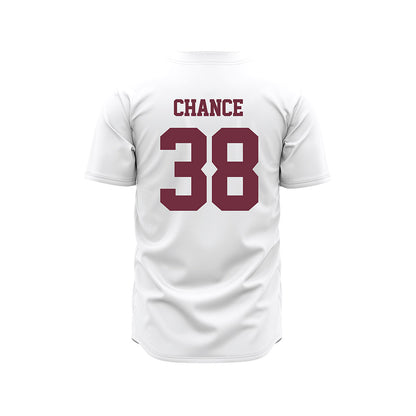 Mississippi State - NCAA Baseball : Bryce Chance - White Pinstripes Jersey-1