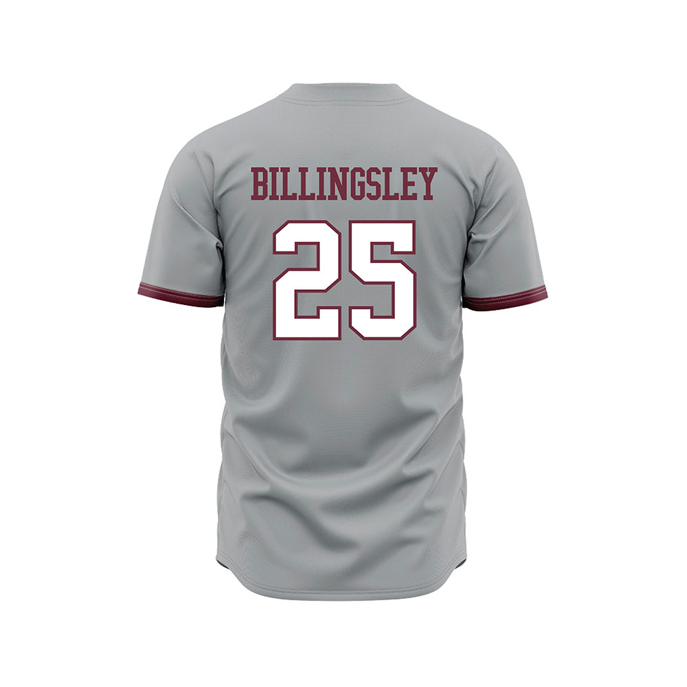 Mississippi State - NCAA Baseball : Chris Billingsley - Gray Slate Jersey-1