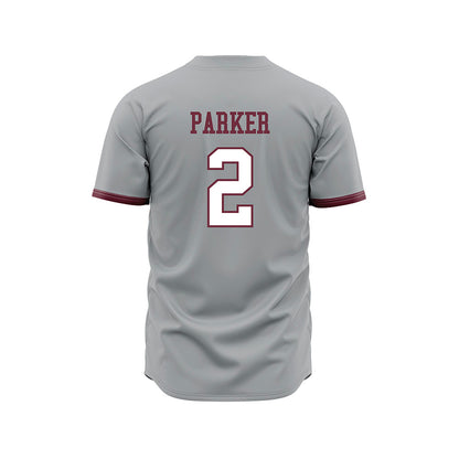 Mississippi State - NCAA Baseball : Jacob Parker - Gray Slate Jersey-1