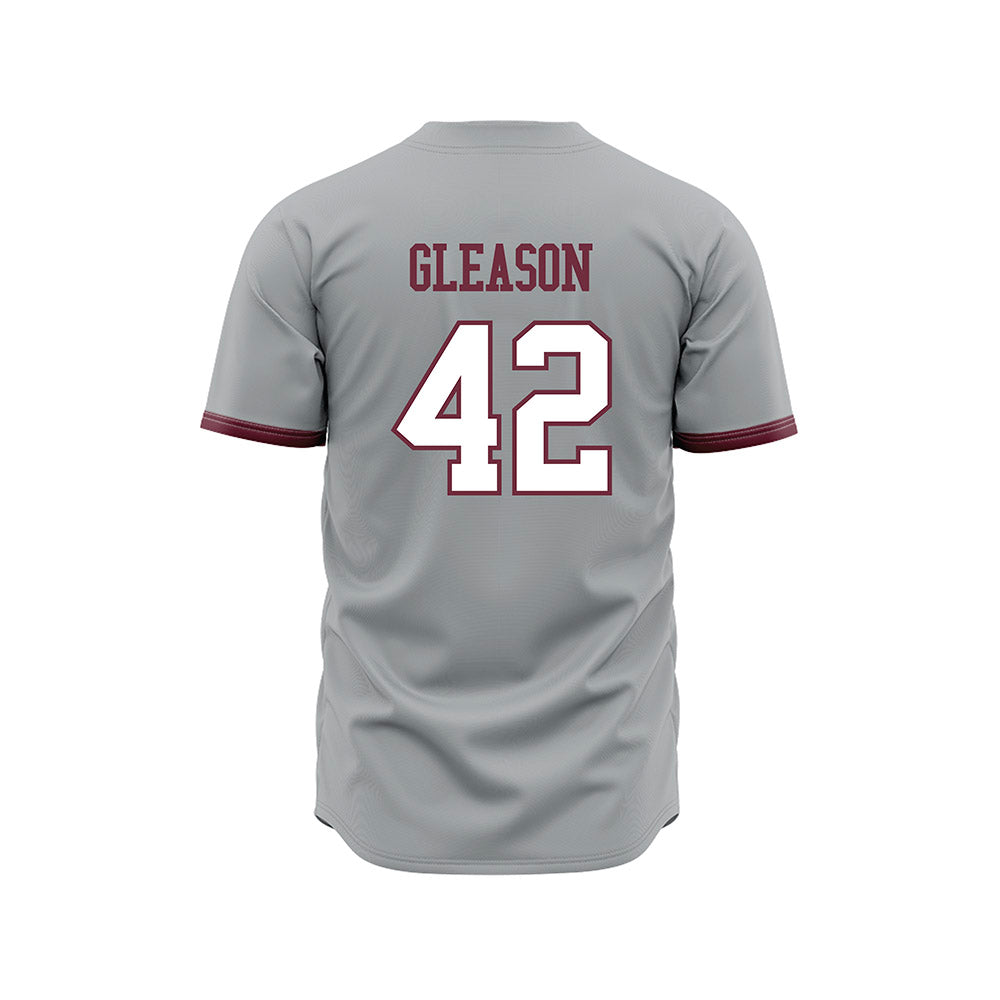 Mississippi State - NCAA Baseball : Jack Gleason - Gray Slate Jersey-1