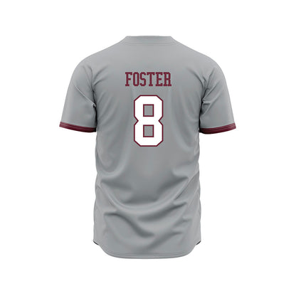 Mississippi State - NCAA Baseball : Charlie Foster - Gray Slate Jersey-1