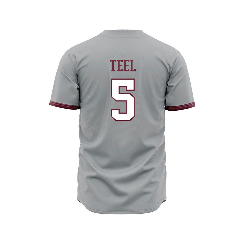 Mississippi State - NCAA Baseball : Aidan Teel - Gray Slate Jersey-1