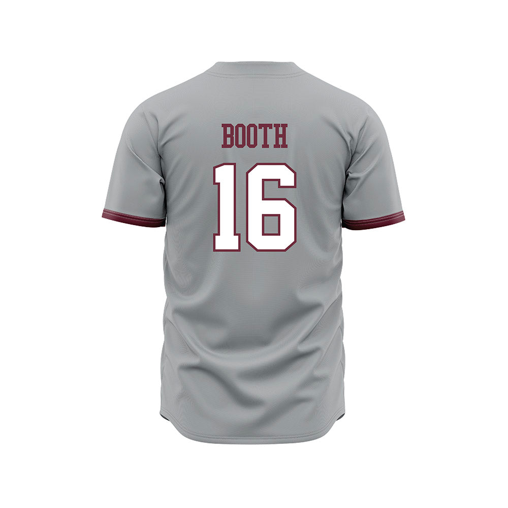 Mississippi State - NCAA Baseball : Braden Booth - Gray Slate Jersey-1