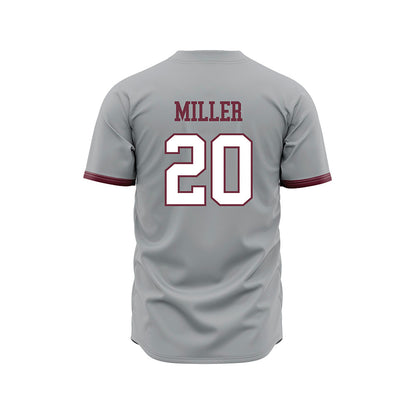 Mississippi State - NCAA Baseball : Maddox Miller - Gray Slate Jersey-1