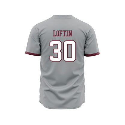 Mississippi State - NCAA Baseball : Bradley Loftin - Gray State Baseball Jersey