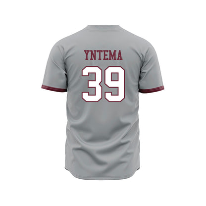 Mississippi State - NCAA Baseball : Graham Yntema - Gray Slate Jersey-1
