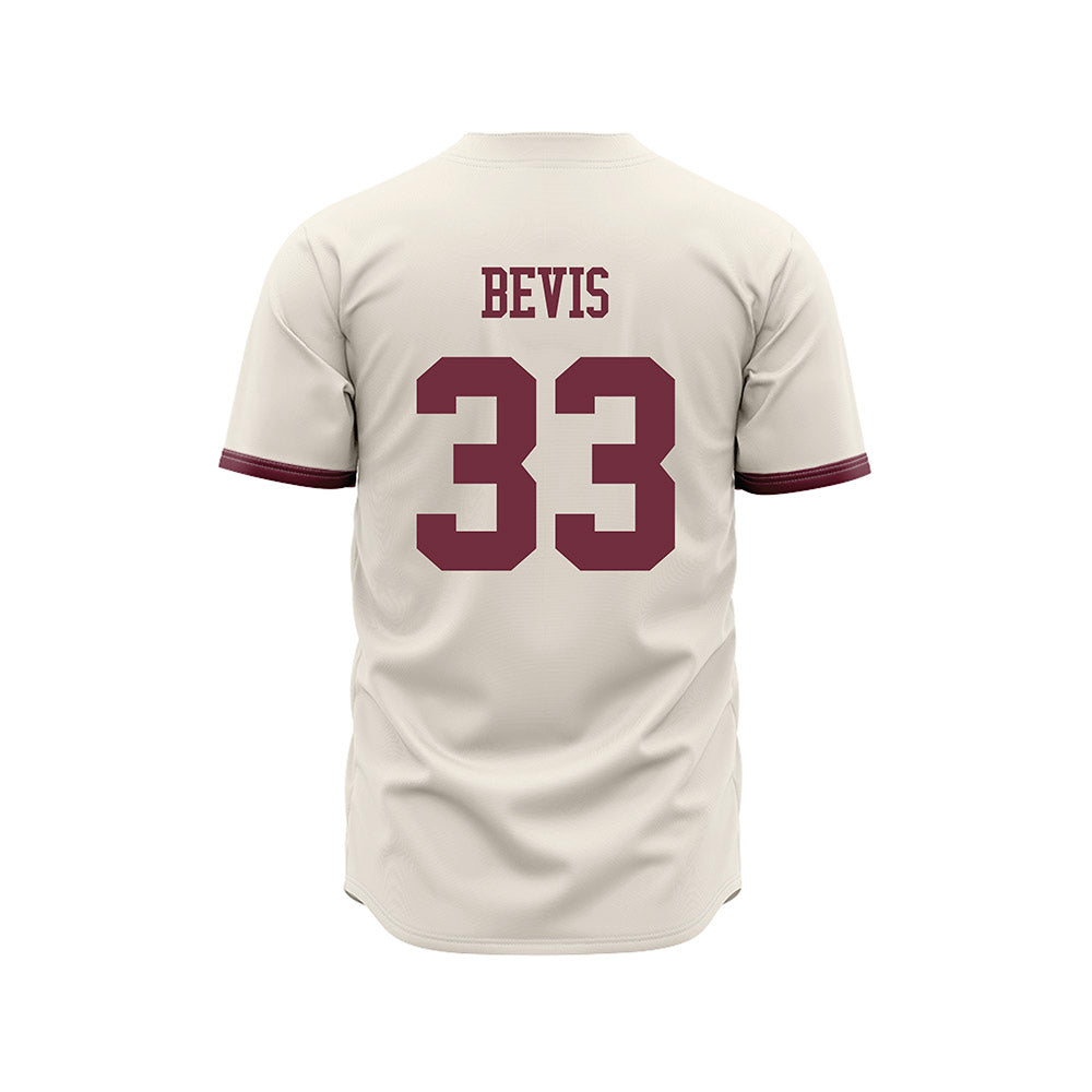 Mississippi State - NCAA Baseball : Blake Bevis - Cream Jersey-1