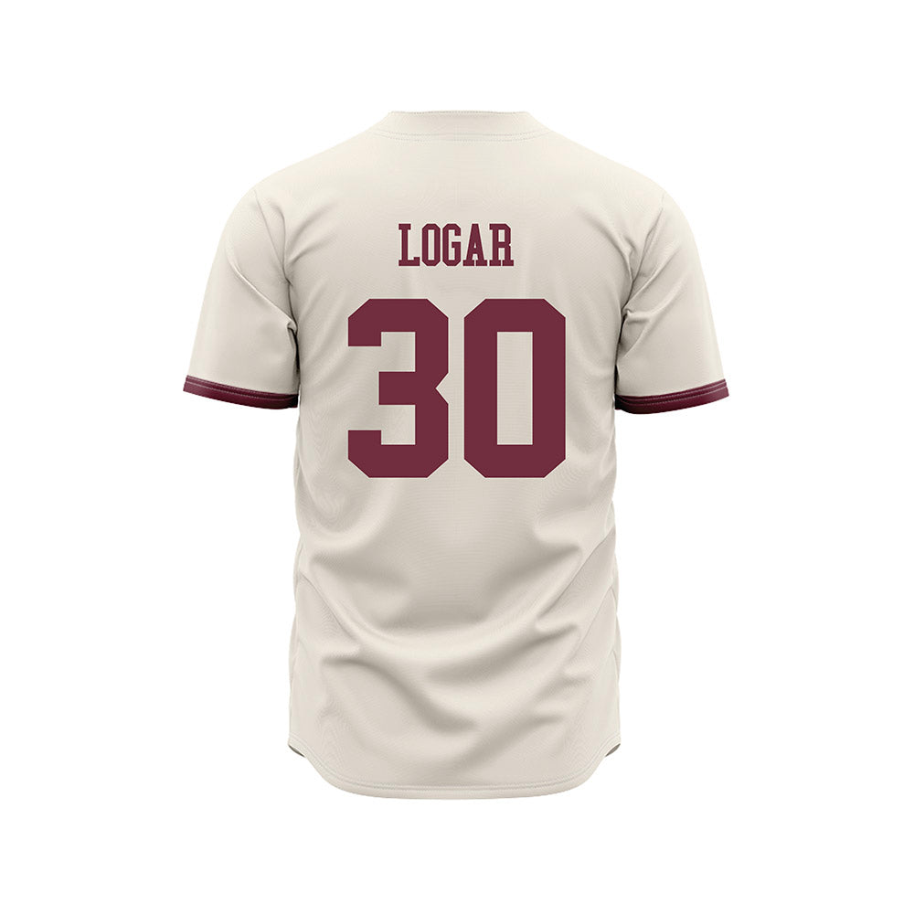 Mississippi State - NCAA Baseball : Jackson Logar - Cream Jersey-1