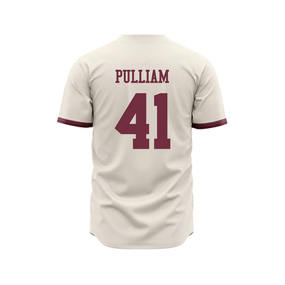 Mississippi State - NCAA Baseball : Ethan Pulliam - Cream Jersey