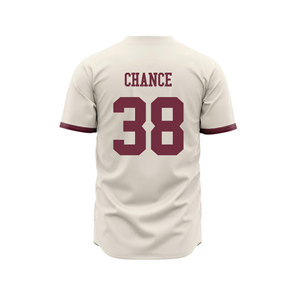Mississippi State - NCAA Baseball : Bryce Chance - Cream Jersey-1