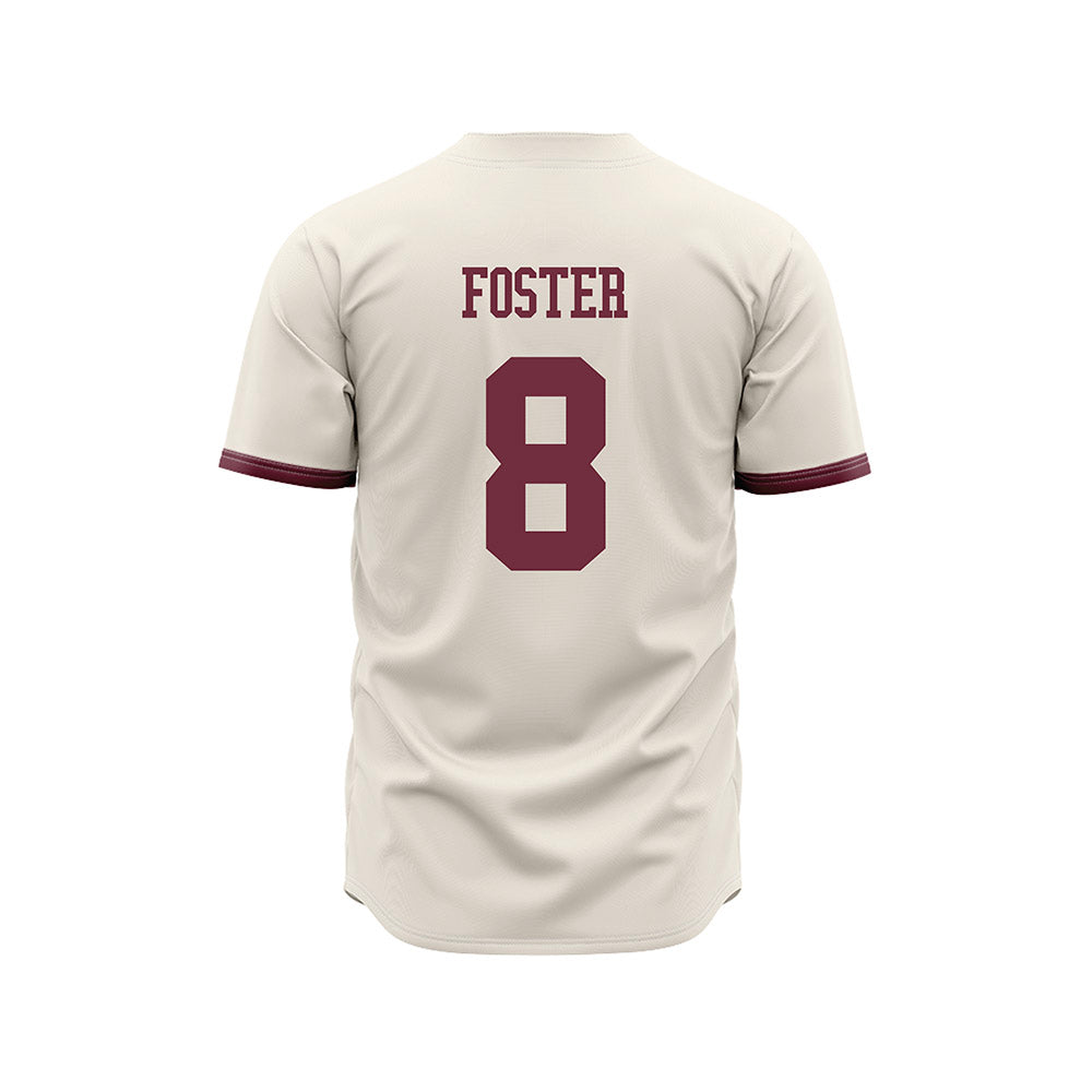 Mississippi State - NCAA Baseball : Charlie Foster - Cream Jersey-1