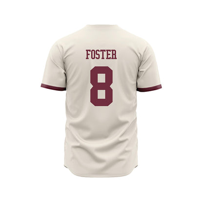 Mississippi State - NCAA Baseball : Charlie Foster - Cream Jersey-1