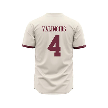 Mississippi State - NCAA Baseball : Tomas Valincius - Cream Jersey-1