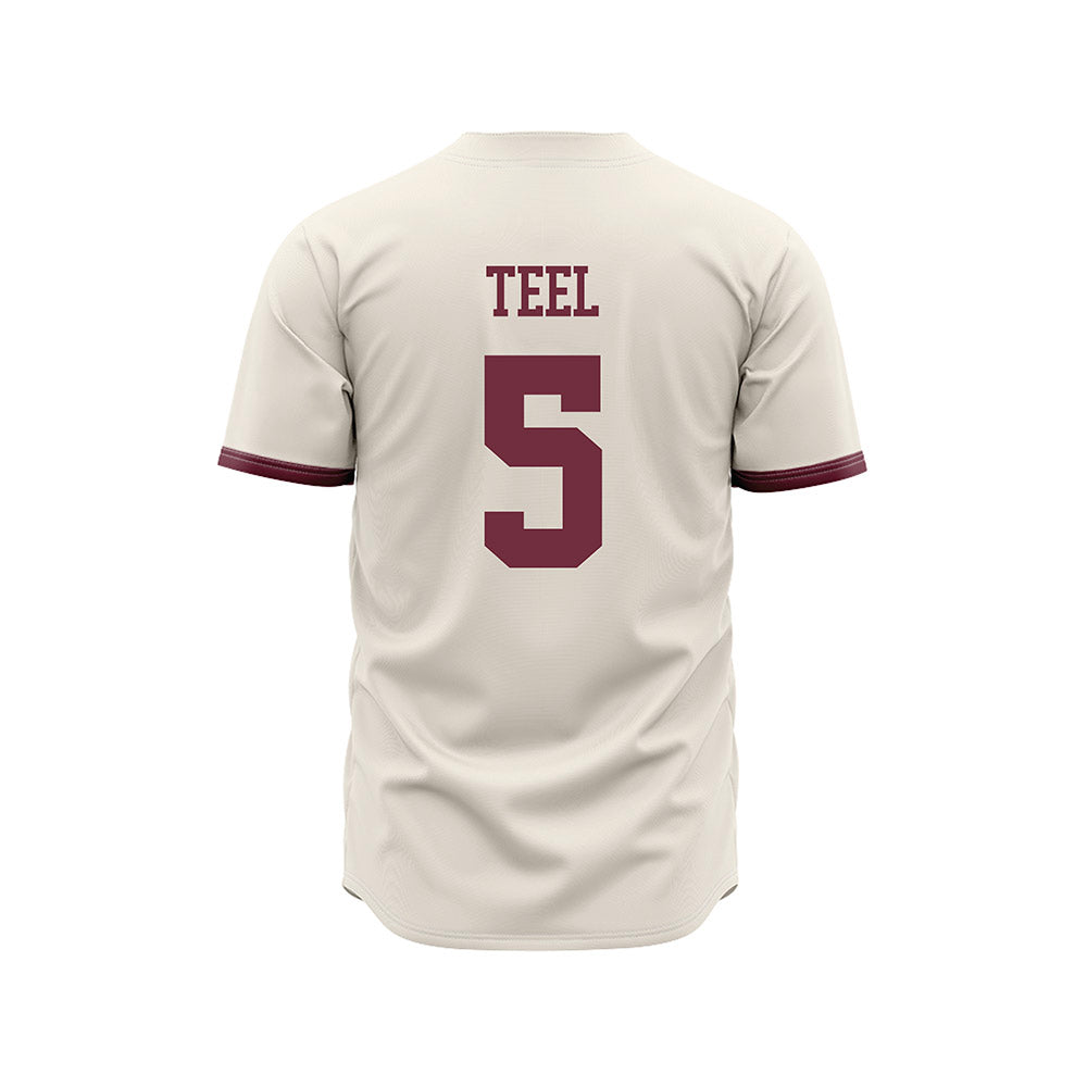 Mississippi State - NCAA Baseball : Aidan Teel - Cream Jersey-1
