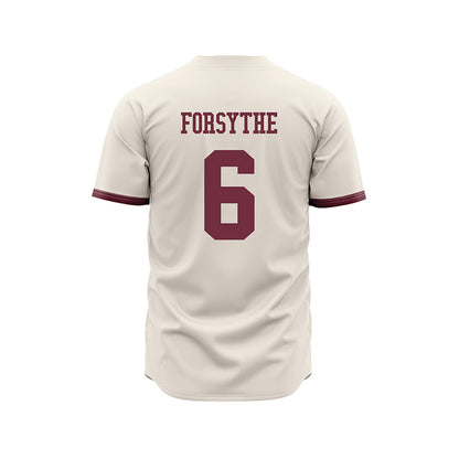 Mississippi State - NCAA Baseball : Logan Forsythe - Cream Jersey-1