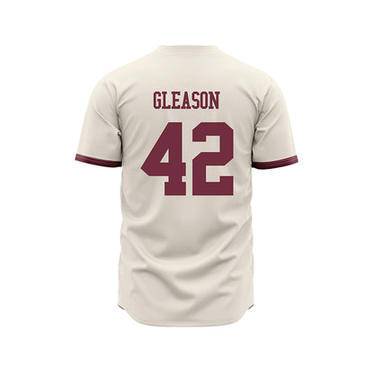 Mississippi State - NCAA Baseball : Jack Gleason - Cream Jersey-1