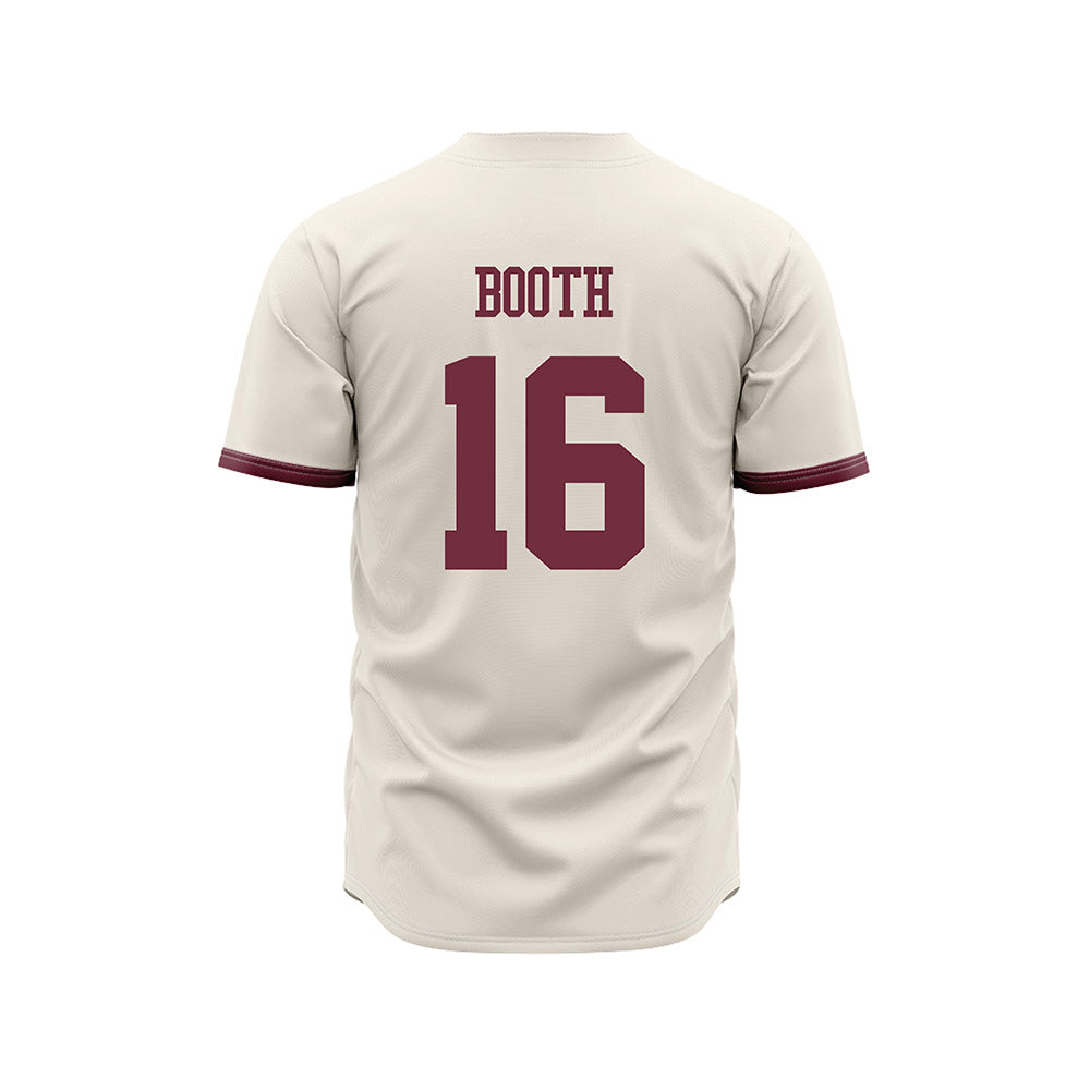Mississippi State - NCAA Baseball : Braden Booth - Cream Jersey-1