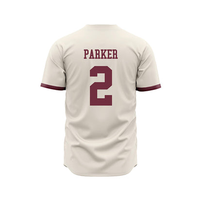 Mississippi State - NCAA Baseball : Jacob Parker - Cream Jersey-1
