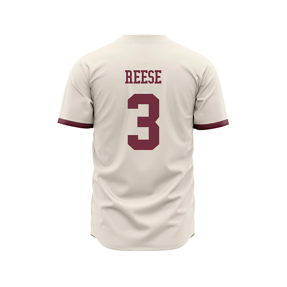 Mississippi State - NCAA Baseball : Ace Reese - Cream Jersey-1