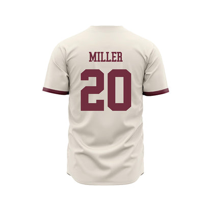 Mississippi State - NCAA Baseball : Maddox Miller - Cream Jersey-1