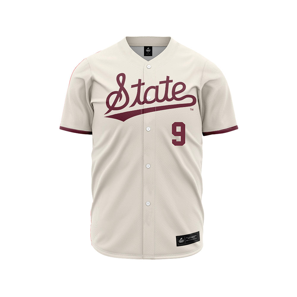 Mississippi State - NCAA Baseball : Ryder Woodson - Cream Jersey-0