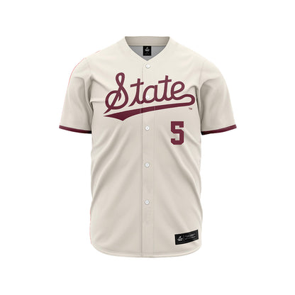 Mississippi State - NCAA Baseball : Aidan Teel - Cream Jersey-0