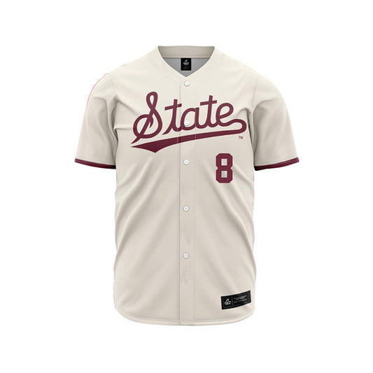 Mississippi State - NCAA Baseball : Amani Larry - Baseball Jersey Cream State