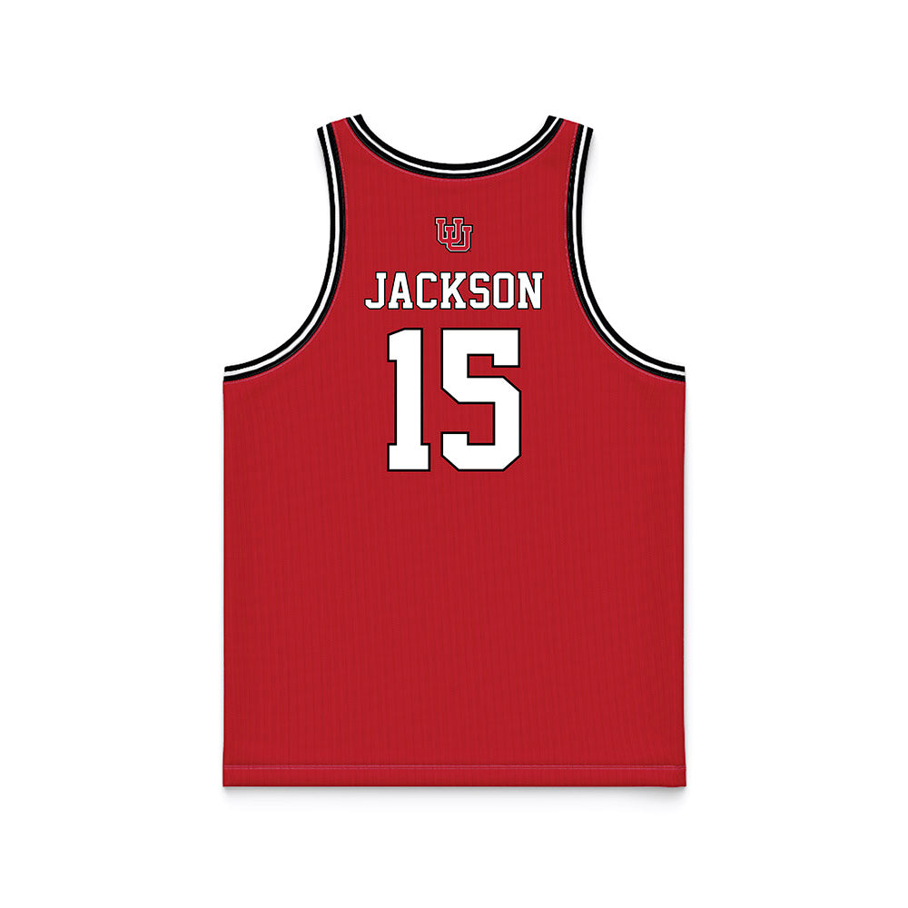 Utah - NCAA Men's Basketball : Alvin Jackson - Red Basketball Jersey-1
