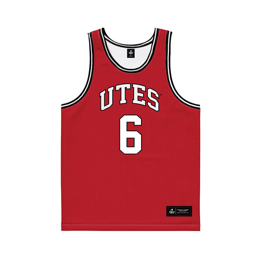 Utah - NCAA Women's Basketball : Evelina Otto - Red Basketball Jersey-0