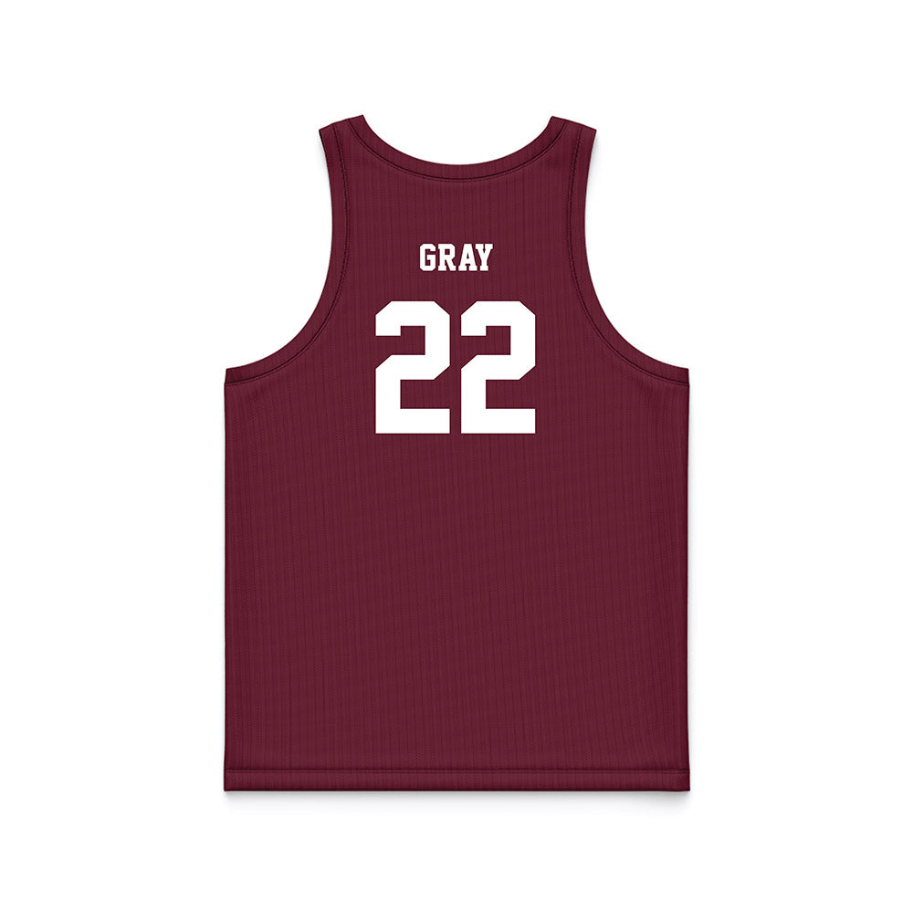 Mississippi State - NCAA Women's Basketball : Nataliyah Gray - Maroon Basketball Jersey-1