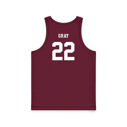 Mississippi State - NCAA Women's Basketball : Nataliyah Gray - Maroon Basketball Jersey-1