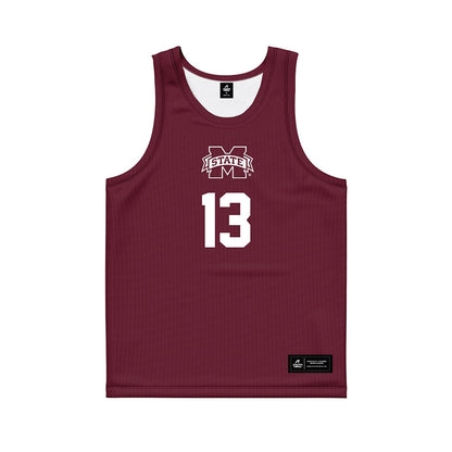 Mississippi State - NCAA Women's Basketball : Rocio Jimenez - Maroon Basketball Jersey-0