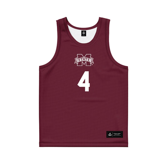 Mississippi State - NCAA Women's Basketball : Trayanna Crisp - Maroon Basketball Jersey-0