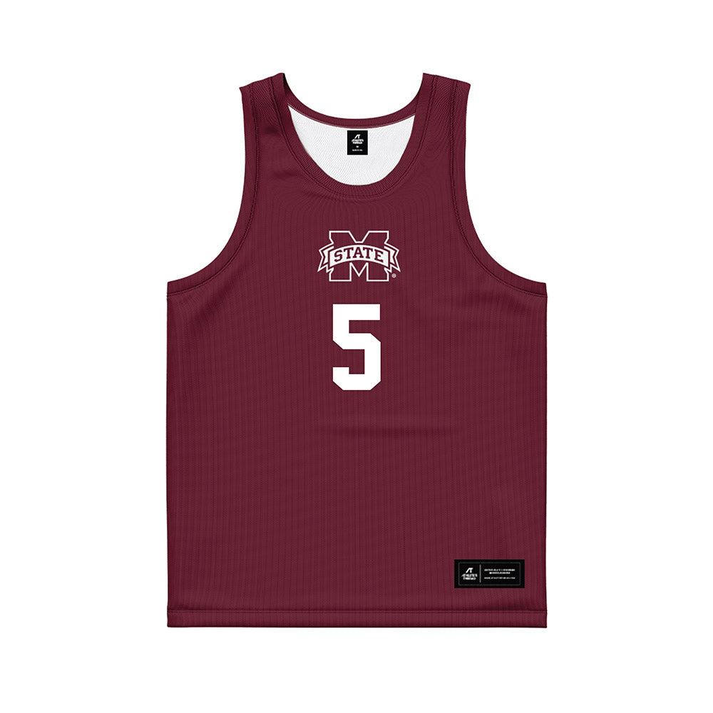 Mississippi State - NCAA Women's Basketball : Erynn Barnum - Maroon Basketball Jersey-0