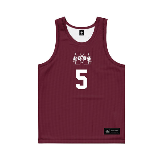 Mississippi State - NCAA Women's Basketball : Erynn Barnum - Maroon Basketball Jersey-0