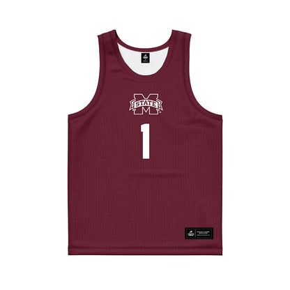 Mississippi State - NCAA Women's Basketball : Nyayongah Gony - Maroon Basketball Jersey-0