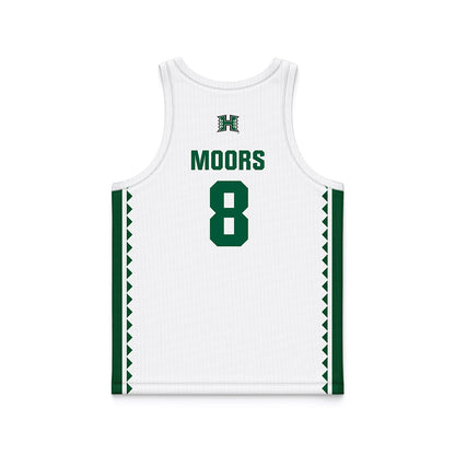 Hawaii - NCAA Women's Basketball : Rebecca Moors - White Basketball Jersey