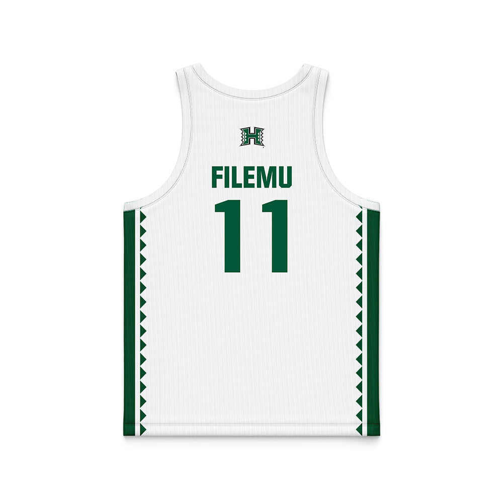 Hawaii - NCAA Women's Basketball : Kira-May Filemu - White Basketball Jersey