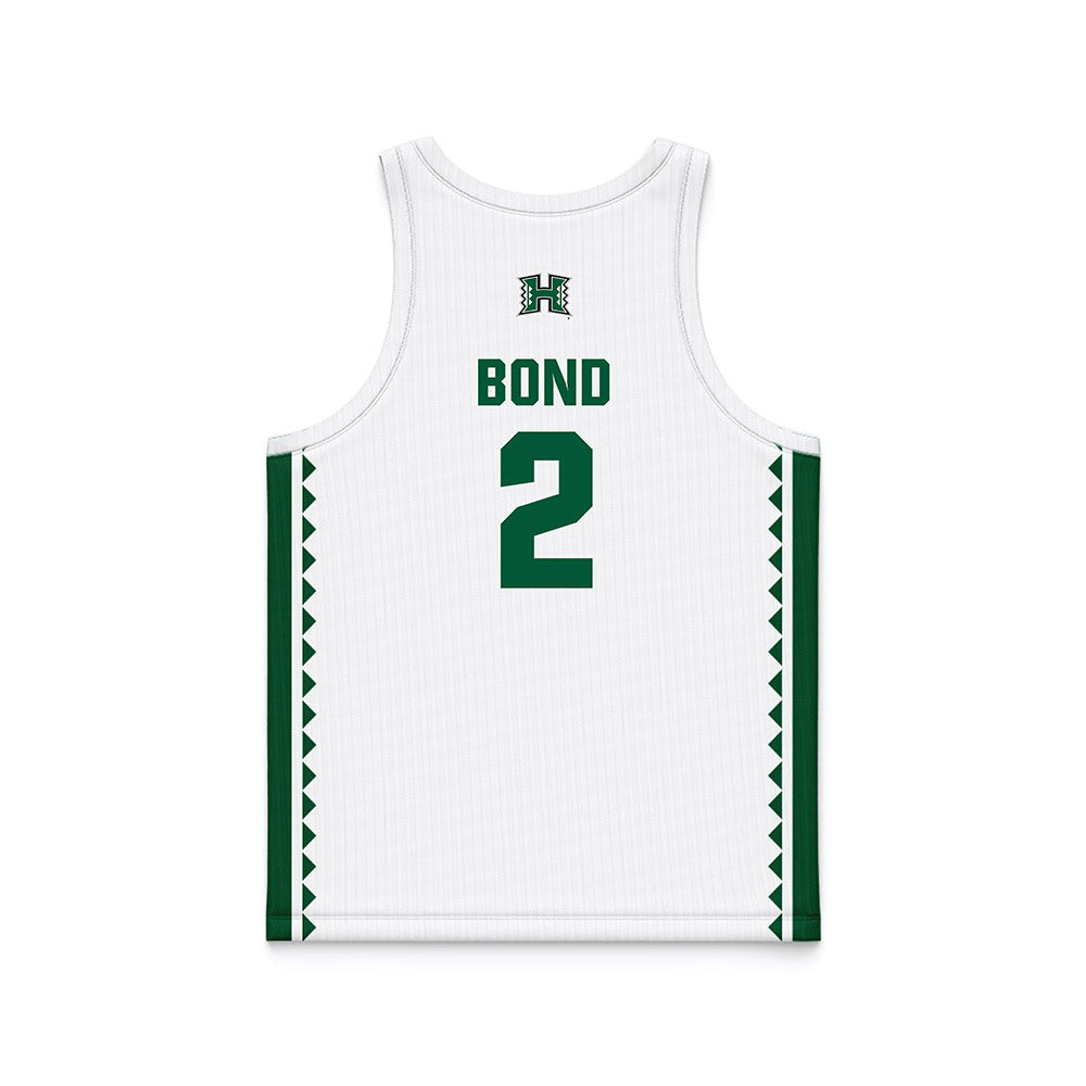 Hawaii - NCAA Women's Basketball : Teyahna Bond - White Basketball Jersey-1