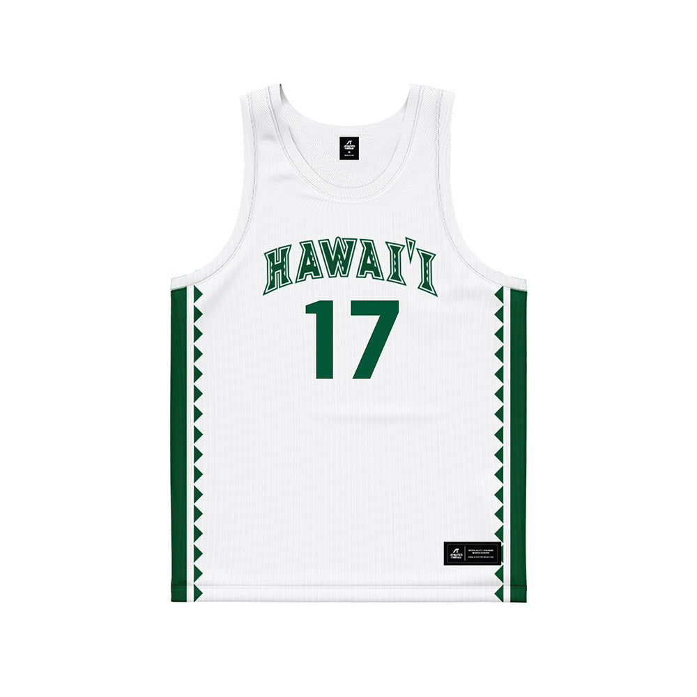 Hawaii - NCAA Women's Basketball : Fiamma Serra - White Basketball Jersey-0