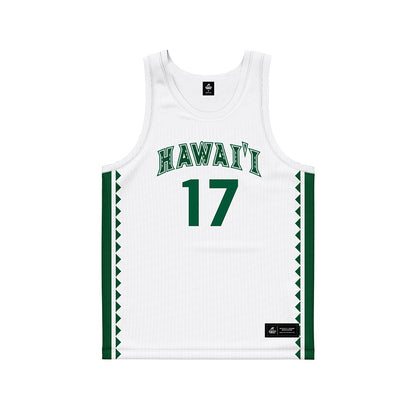 Hawaii - NCAA Women's Basketball : Fiamma Serra - White Basketball Jersey-0