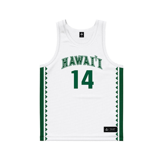 Hawaii - NCAA Men's Basketball : Harry Rouhliadeff - White Basketball Jersey-0