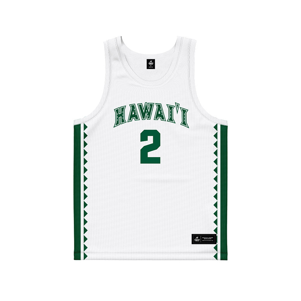 Hawaii - NCAA Women's Basketball : Teyahna Bond - White Basketball Jersey-0