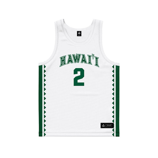 Hawaii - NCAA Women's Basketball : Teyahna Bond - White Basketball Jersey-0
