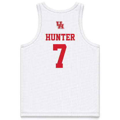 Houston - NCAA Women's Basketball : Kyndall Hunter - White Basketball Jersey-1