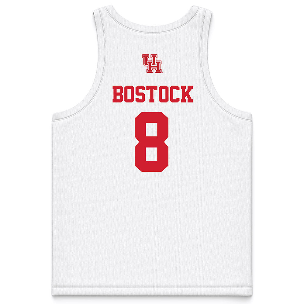 Houston - NCAA Women's Basketball : Summer Bostock - White Basketball Jersey-1